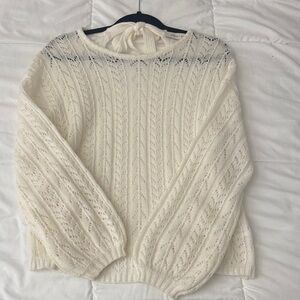 Bishop + Young Cream Knit Sweater